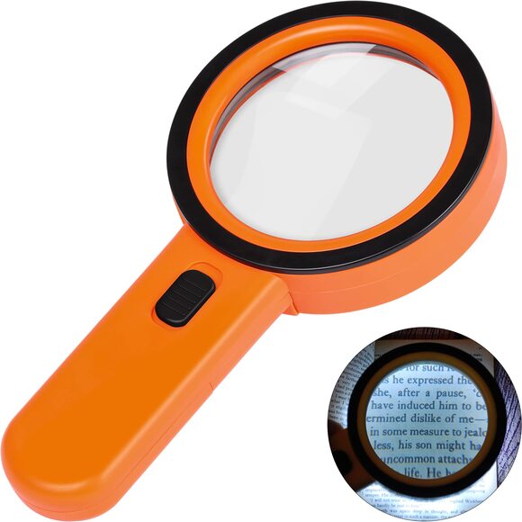 30x Handheld Lighted Magnifying Glass - Picture 1 of 4